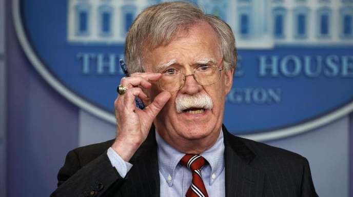 US-Sicherheitsberater John Bolton im Weißen Haus.